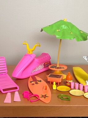 Barbie Jet Ski Playset and Beach playset